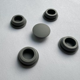 Rubber Pugs for Round Holes, Silicone Sealing Plug for Automatic Dog Water Dispenser, Rubber Plugs for Stainless Steel Dog Water Dispenser Model WB04, 5-Pack, Black