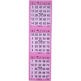 Bloque de 300 Tickets System 25 de 75 n 6, Color Rosa