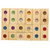 BESTonZON 1 Set Wooden Rainbow Blocks Stacking Blocks Rainbow Gemstone