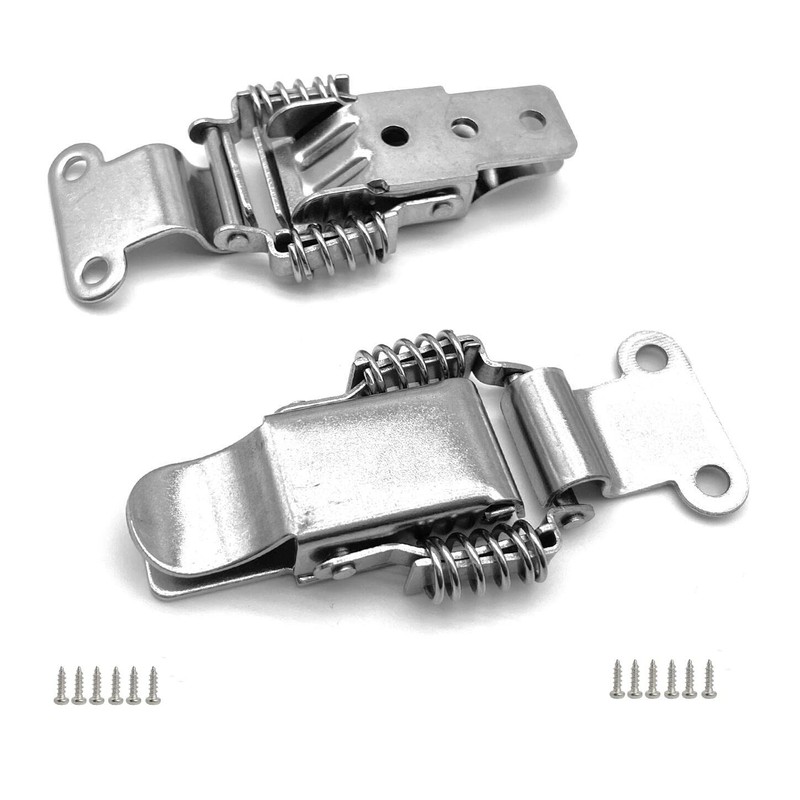 90 Degrees Spring hasp Toolbox Toggle latches Lock，Stainless Steel 304