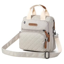 LCY Mini Multi-function Diaper Bag Tote Messenger Backpack-Grey