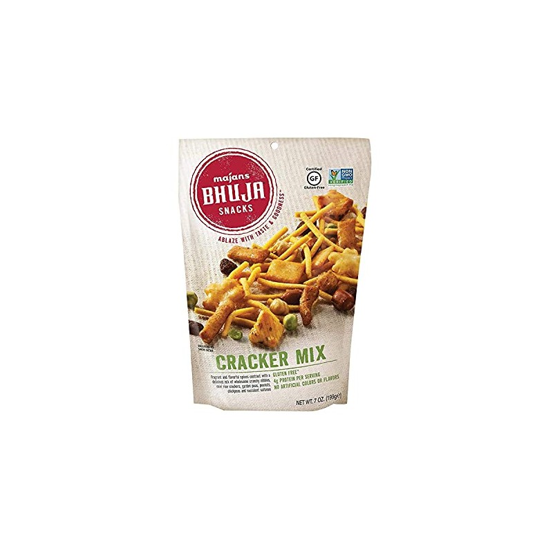 Bhuja Snacks Cracker Mix 7 oz each (3 Items Per