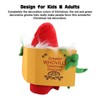 Xmas Tree Topper Funny Green Monster Hiding Behind Book Treetop