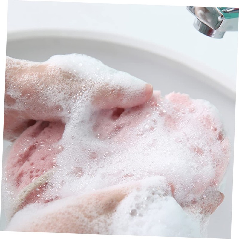 OHPHCALL Rich Bath Sponge Sponge Head Scrubber Body Scrubbing Tool