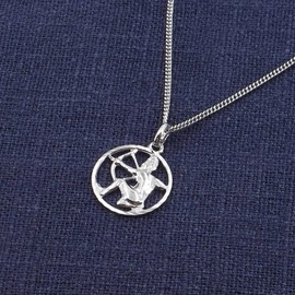 trendor Sagittarius Zodiac Sign Necklace 925 Silver Timeless Necklace for Men and Women Elegant Accessory 68260-12