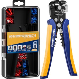 Wire Haisstronica Wire Stripper Kit - 200pcs with Insulated Terminals AWG 24-10 (0.2~5.26mm²) Stripping and Wiring Tool - Stripper