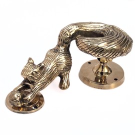 "Beautifully Squirrel 7 inches Tall Solid Brass Door Knocker Antique Design Door Knockers Brass Handle Pull Home Décor Accessories Vintage King Royal gate pullers "