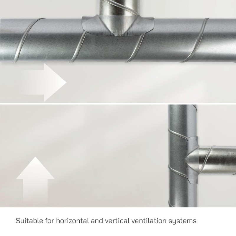 Vent Systems 8" to 6" Inch Saddle Branch for HVAC