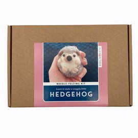 Bergin & Bath Needle Felting Kit, Hedgehog. Planet Friendly Craft kit for Adults and Teens. DIY Wool Felt Supplies for Beginners.