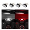 Dickno 4 PCS USB LED Car Interior Atmosphere Lamp, Portable