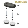 'Wagner QuickClick Glides – Set of 4 for Screwing On/Ultrasoft