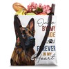 German Shepherd Memorial Pillow for Loss of Dog Pet Sympathy