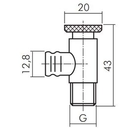 Fitting Parts – Drain and Bleed Valves with Spout up to 25 Bar Brass (Thread Size: G 1/4 Inch)