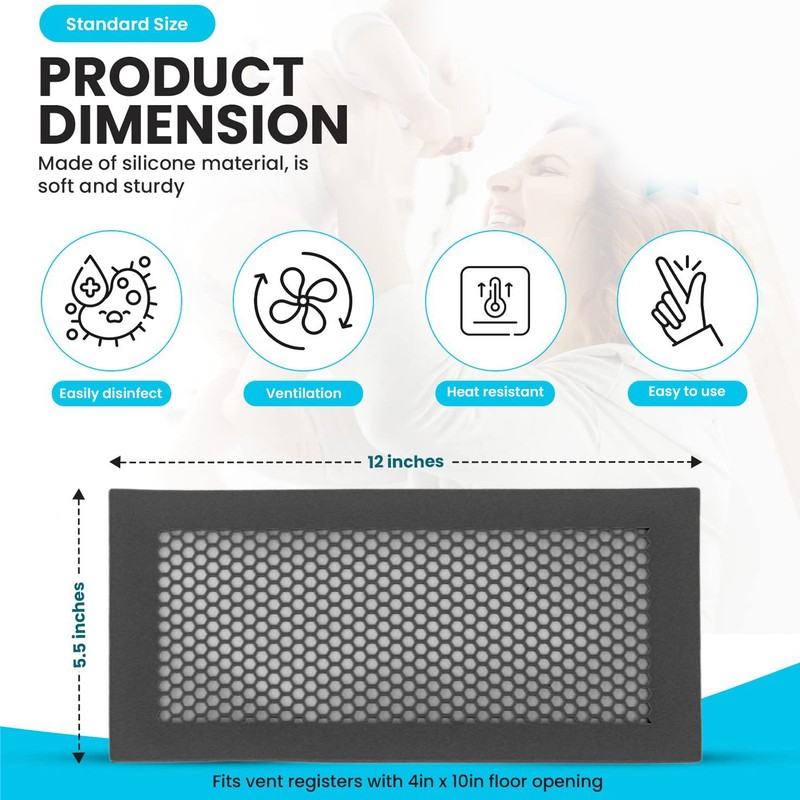 2Pcs Baby Proof Vent Cover Child Proof Safe Soft Silicone