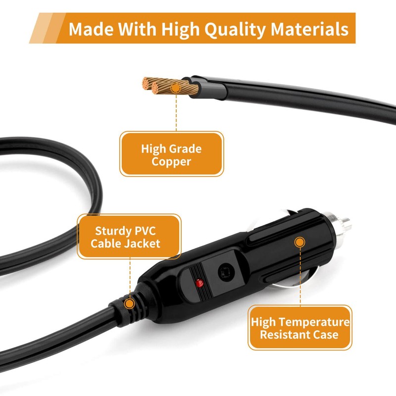 Aotto Electric Lunch Box 12V/24V Vehicle Plug Flat Angle Power