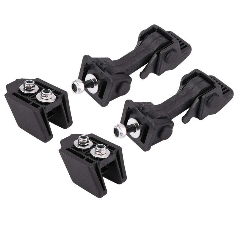 2 Pairs Front Hood Lock Safety Lock & Bracket Hood