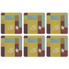 Plymouth Pottery - Daisy Squares Coasters - Set of 6