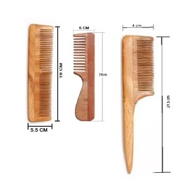 Neem Wooden Comb for Women & Men | Hair Growth 3pcs/Set