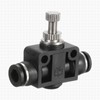 sourcing map PSA-1/4 Air Flow Control Valve Push to Connect