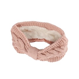 Tiardey 3 Pieces Winter Headband Set Knitted Elastic Thick Crochet Braided Ear Warmers for Women Great for Outdoor Sports, Skiing and Running