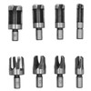 8Pcs Wood Plug Drill Bit Cutter Carbon Steel Industrial Barrel