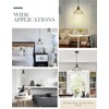 YKLITG 2PK 8.7" Industrial Pendant Lights with Glass Shade &