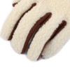 Harssidanzar Winter Outdoor Gloves For Women's Genuine Suede Sherpa Gloves
