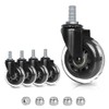 8T8 3" Office Chair Caster Wheels Heavy Duty, Set of