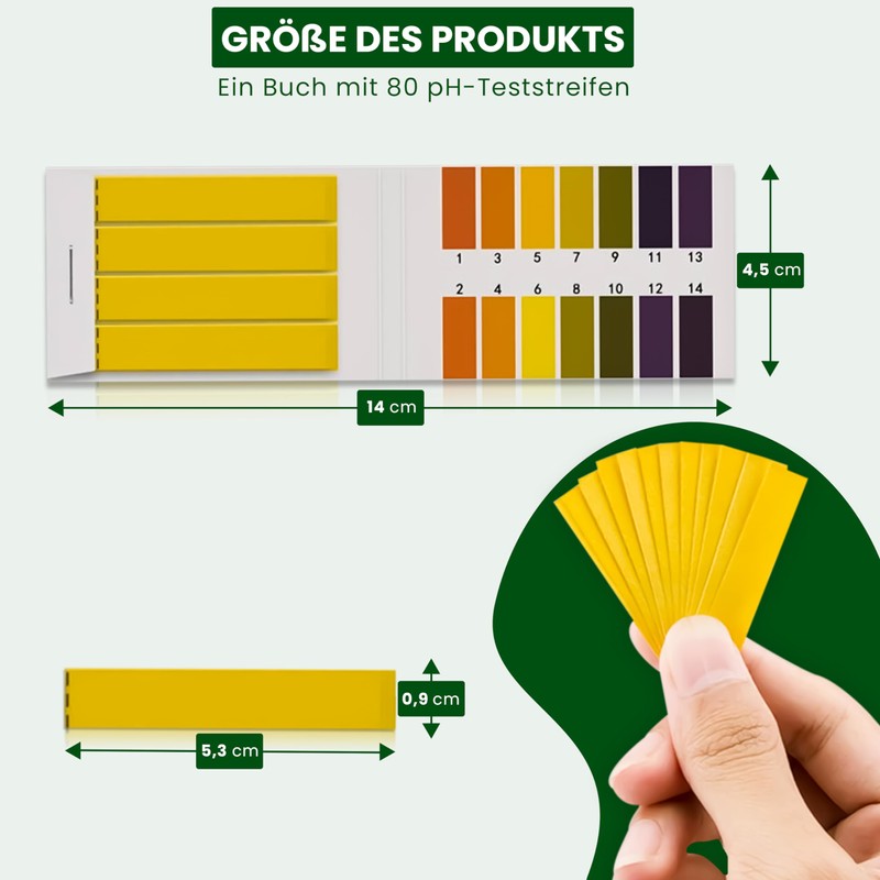 Instinktive-Oase® pH Value Test Strips Indicator Litmus Paper for Aquarium,