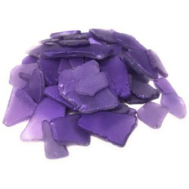 Nautical Crush Trading Purple Sea Glass – 22oz Beach Glass for Crafts, Vase Fillers & Decor – Bulk Tumbled Seaglass Pieces for DIY Projects – Recycled Seaglass for Home, Weddings & Art