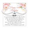FANCIBAND 40th Birthday Gifts For Women Silver Bracelet For Woman