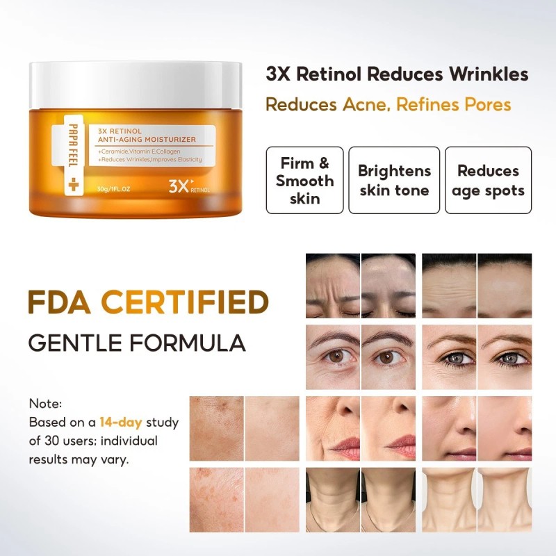 Papa Feel Retinol Anti-Aging Cream And 5D PEPTIDE Repair Firming