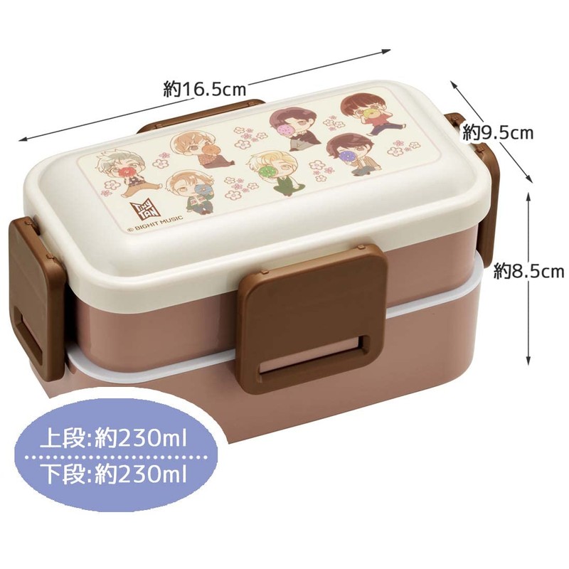 Skater TinyTAN PFLW4AG-A Lunch Box, 23.6 fl oz (600 ml),