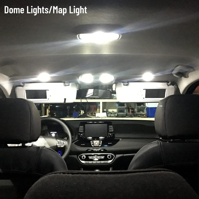 AUTOGOOD 16pcs Interior LED Lights Kit Super Bright LED Map