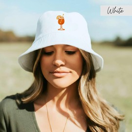 RF&CM Aperol Spritz Embroidered Hat, Cute Bucket Hat, Aperol Gift, Bucket Hat Women, Men Hat, Hat Splash, Summer Hat, Cocktail Lovers Gift Ideas, black