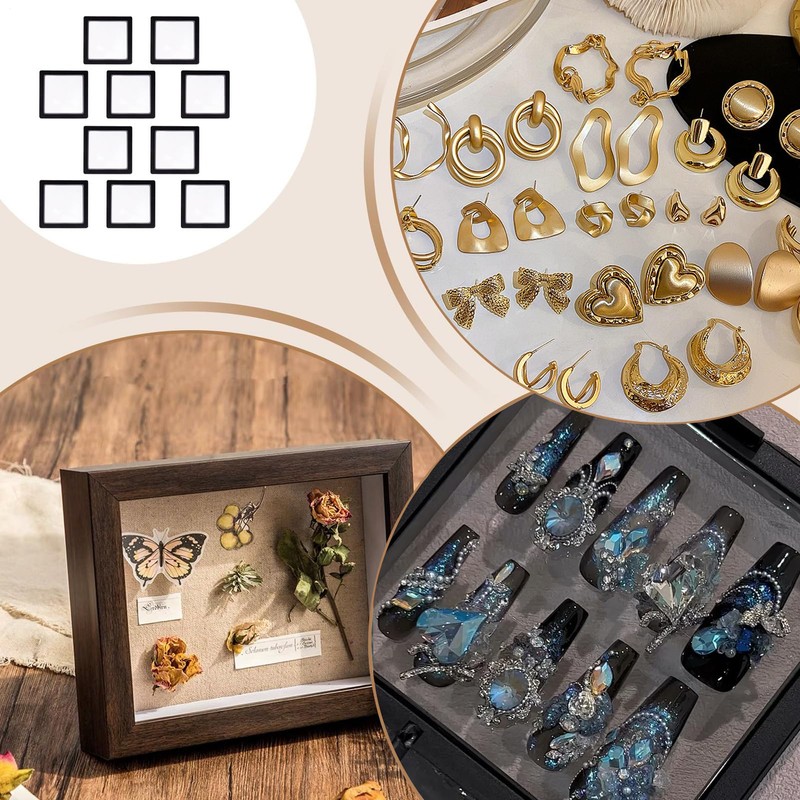 3D Floating Display Case | Clear Floating Storage Box Display