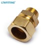 LTWFITTING Brass 7/8-Inch OD x 1/2-Inch Male NPT Compression Connector