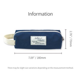 Monolike Archive Block Pen Case, Ocean Navy - Archive Block Pen Case, Ocean Navy Pencil Case, Pencil Pouch, Office Pouch, BLUE, Simple color