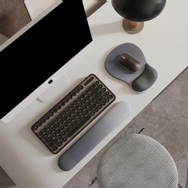 ErgoComfort Gel Wrist Rest Mouse Pad-Ergonomic Office Mousepad with Wrist Support-Non-Slip, Design Desk Accessories Mat for Home&Game Decor (05Midnight Wave)