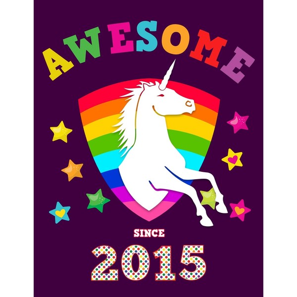Awesome Since 2015: Unicorn Blank Sheet Music Paper | Manuscript