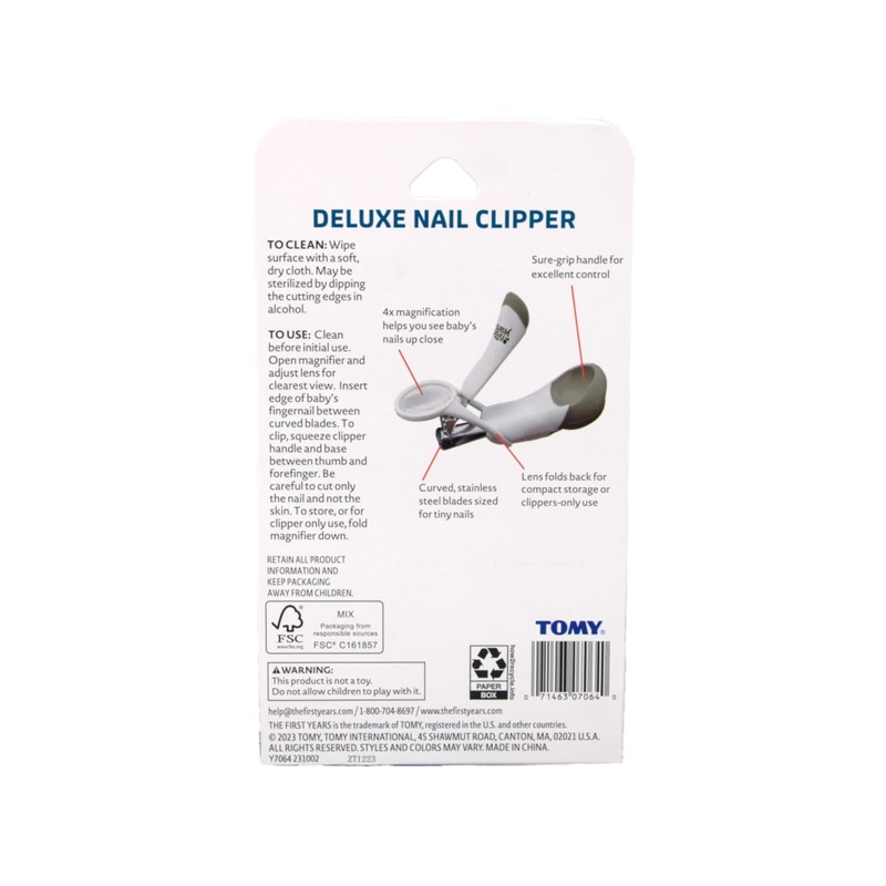 The First Years American Red Cross Deluxe Nail Clipper with