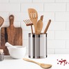OGGI Stainless Steel Utensil Holder - 5" Diameter, Utensil Caddy,