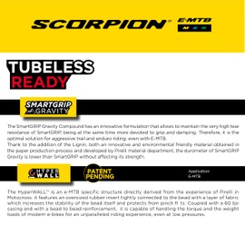 Pirelli Scorpion E-MTB M Gold Color Edition Mountain Bicycle Tire 27.5x2.6 - Tubeless High-Performance Tear-Resistant E-MTB Tire for XC Racing, Trail & Enduro Riding (2 Tires)