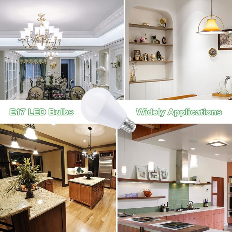 VYAOMLI E17 LED Light Bulbs 6W Equivalent to Halogen Bulb