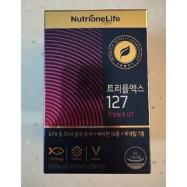 Nutrione Triple / 뉴트리원 트리플엑스 127 종합 멀티 비타민 알티지 오메가3 60캡슐, 3개