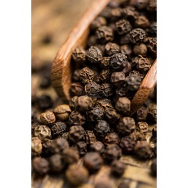 Trothic Spices Organic Black Pepper Whole Export Quality Kerala Specialty Bold Peppercorn 100g