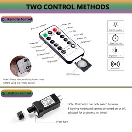 20Ft 200 LEDs Fairy Lights Plug in with Remote and Timer, 8 Modes Twinkle Cluster String Lights, Dimmable Silver Wire Firecracker Lights, Starry Firefly Lights for DIY Wedding Christmas Decorations