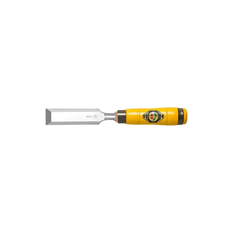 Kirschen 1205022 Carpenters Chisel with Horn Beam Handle, Yellow/Silver, 22