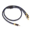 KUYIOHIFI Dual Shielded (OD 8.0mm) 3.5mm AUX to 2 RCA