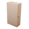 MYBOXES Natural Wooden Box with Buckle, 19.5 x 10 x